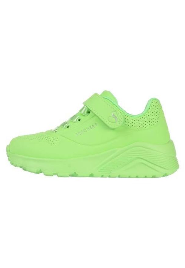 skechers - Buty do chodzenia dla dzieci Skechers Uno Lite. Kolor: zielony. Materiał: materiał, syntetyk. Szerokość cholewki: normalna. Sport: turystyka piesza