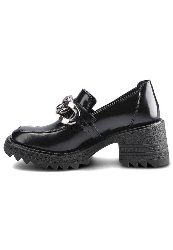 CheBello - Czarne Półbuty Chebello Damskie Eleganckie Obuwie. Zapięcie: bez zapięcia. Kolor: czarny. Materiał: skóra. Szerokość cholewki: normalna. Obcas: na obcasie. Styl: elegancki. Wysokość obcasa: średni