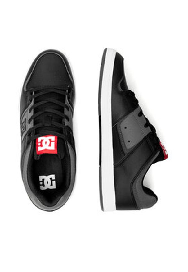 DC Shoes Sneakersy CURE ADYS400073-BLG Czarny. Kolor: czarny. Materiał: skóra