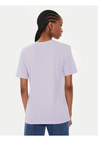 Calvin Klein Jeans T-Shirt Embro Badge J20J222560 Fioletowy Regular Fit. Kolor: fioletowy. Materiał: bawełna #2