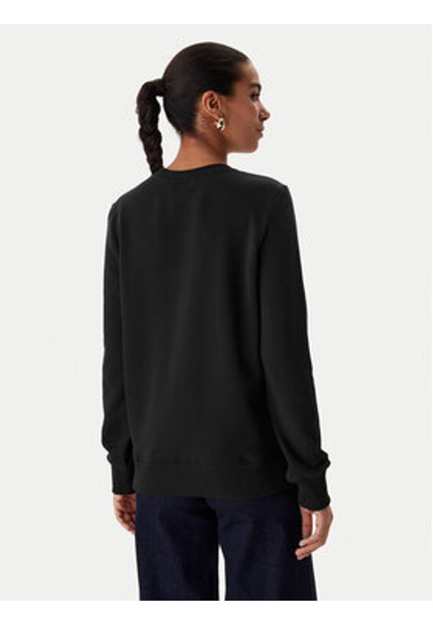 Versace Jeans Couture Bluza 80HAIE02 CF00E Czarny Regular Fit. Typ kołnierza: kołnierzyk włoski. Kolor: czarny. Materiał: bawełna