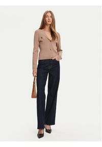 Guess Kardigan W5YR11 Z0130 Beżowy Regular Fit. Kolor: beżowy. Materiał: wiskoza