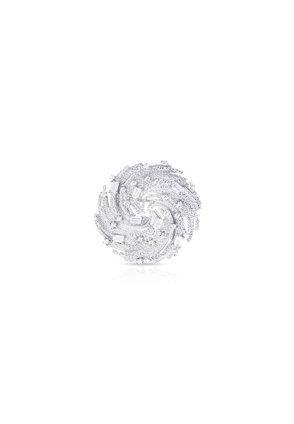 W.KRUK - Pierścionek srebrny Blask. Materiał: srebrne. Kolor: srebrny. Kamień szlachetny: cyrkonia