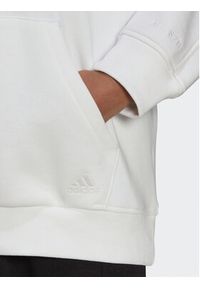 Adidas - adidas Bluza ALL SZN Fleece HT3828 Biały Loose Fit. Kolor: biały. Materiał: bawełna
