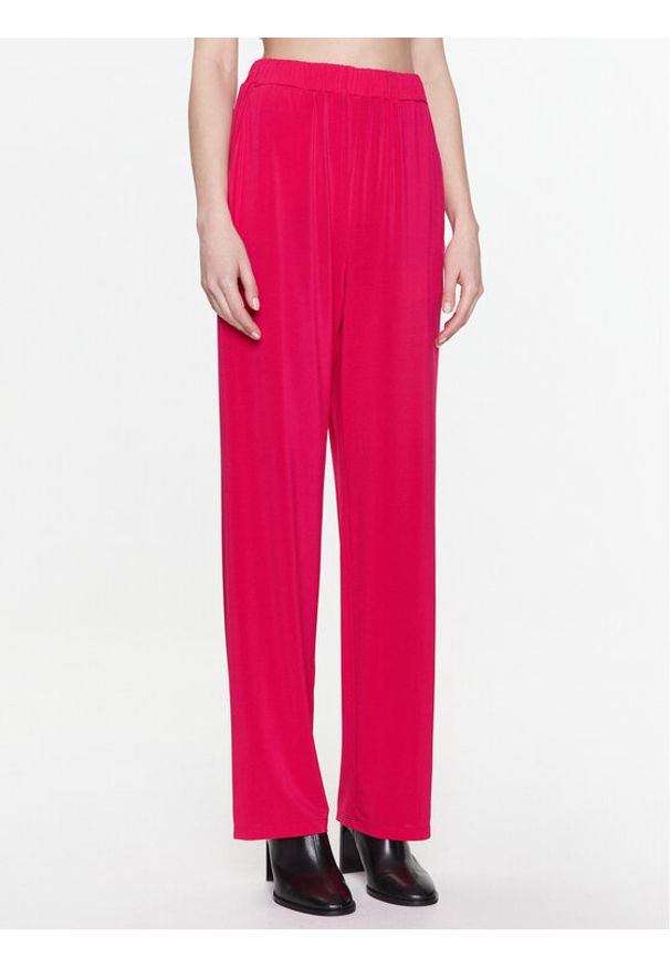 Max Mara Leisure Spodnie materiałowe Pontile 2337810536 Różowy Regular Fit. Kolor: różowy. Materiał: wiskoza