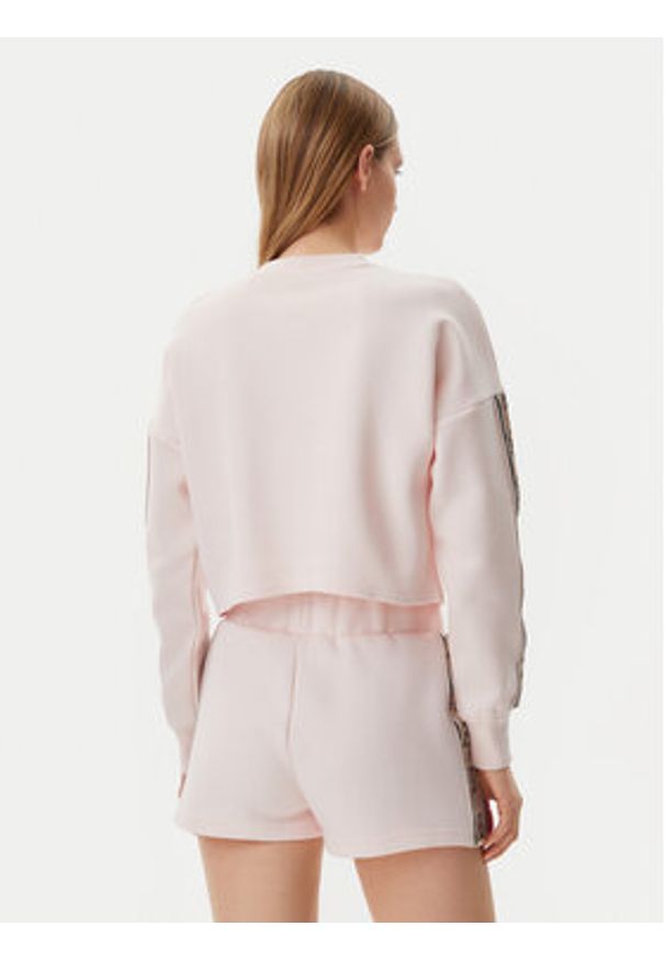 Guess Bluza V3BQ16 KB3P2 Różowy Regular Fit. Kolor: różowy. Materiał: bawełna, syntetyk