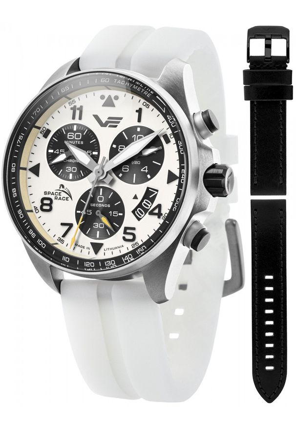 Zegarek męski Vostok Europe 6S30-325A743SWL biały. Kolor: biały