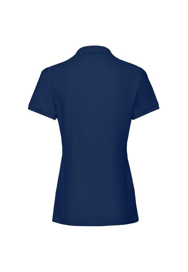 FRUIT OF THE LOOM - Damska Koszulka Polo Premium Plain. Typ kołnierza: polo. Kolor: niebieski