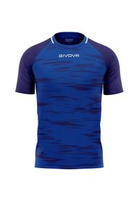 Koszulka Sportowa Givova Pixel Royal Blue XL - Lekka i Oddychająca. Kolor: żółty, wielokolorowy, niebieski, czarny, pomarańczowy. Sport: piłka nożna