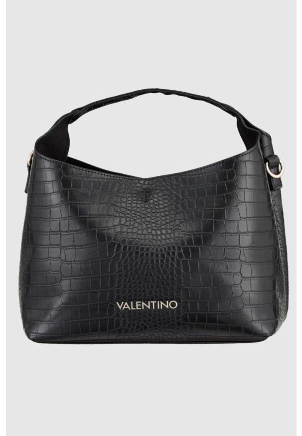 Valentino by Mario Valentino - VALENTINO Mała czarna torebka Wool. Kolor: czarny. Materiał: skórzane. Rodzaj torebki: na ramię