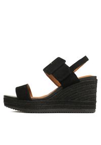 Geox Espadryle D Ponza B D35GVB 00021 C9999 Czarny. Kolor: czarny. Materiał: skóra, zamsz