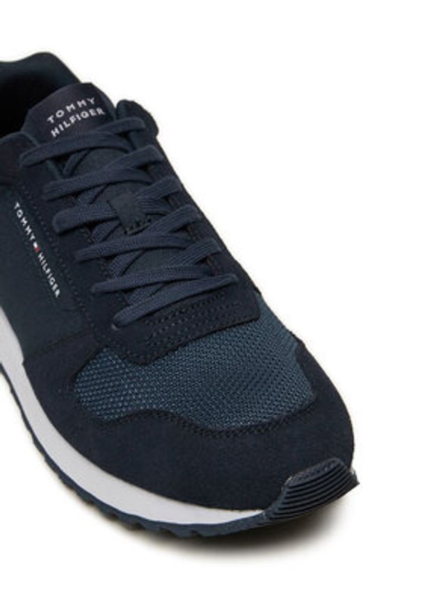 TOMMY HILFIGER - Tommy Hilfiger Sneakersy New Runner Eva Trainers FM0FM05454 Granatowy. Kolor: niebieski. Materiał: materiał