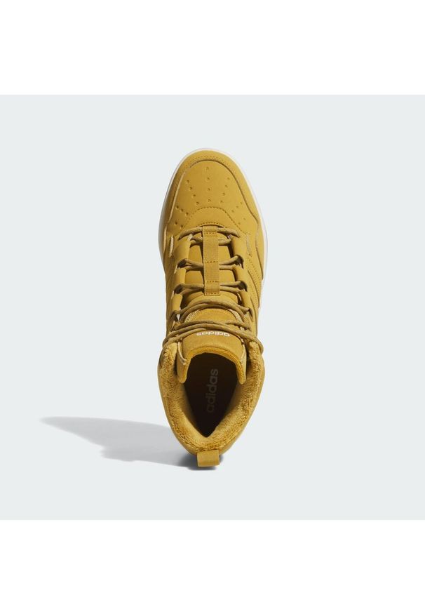 Adidas - Buty Hoops 4.0 Mid. Kolor: brązowy, biały, zielony, wielokolorowy. Sport: koszykówka