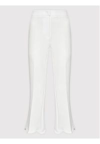 Babylon Spodnie materiałowe P_MF0602 Biały Regular Fit. Kolor: biały. Materiał: materiał, syntetyk #4