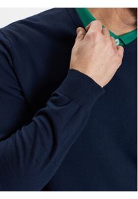 United Colors of Benetton - United Colors Of Benetton Sweter 1098U1I76 Granatowy Regular Fit. Kolor: niebieski. Materiał: bawełna #4