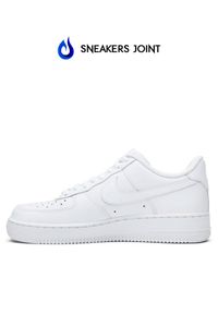 Nike - NIKE - Sneakersy Air Force 1 Low All White. Kolor: biały. Materiał: guma. Szerokość cholewki: normalna. Model: Nike Air Force #4
