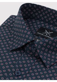 PAKO LORENTE – Koszula w kolorze granatowym w mikrowzór P24SF-1X-028-G-S - Pako Lorente. Okazja: na co dzień. Kolor: niebieski. Materiał: jeans, elastan. Styl: casual #5