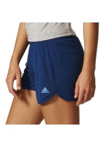 Spodenki damskie do treningu Adidas Climachill Corechill Short granatowe. Kolor: niebieski. Sport: fitness