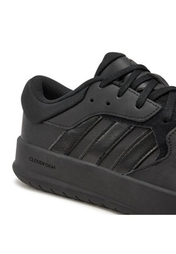 Adidas - adidas Sneakersy Court 24 JI4545 Czarny. Kolor: czarny. Materiał: skóra