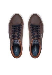 Pepe Jeans Sneakersy PMS30839 Brązowy. Kolor: brązowy. Materiał: materiał #2