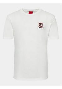 Hugo Komplet 2 t-shirtów 50492550 Biały Regular Fit. Kolor: biały. Materiał: bawełna