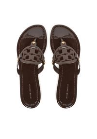 Tory Burch Japonki 11743 Brązowy. Kolor: brązowy. Materiał: skóra #1