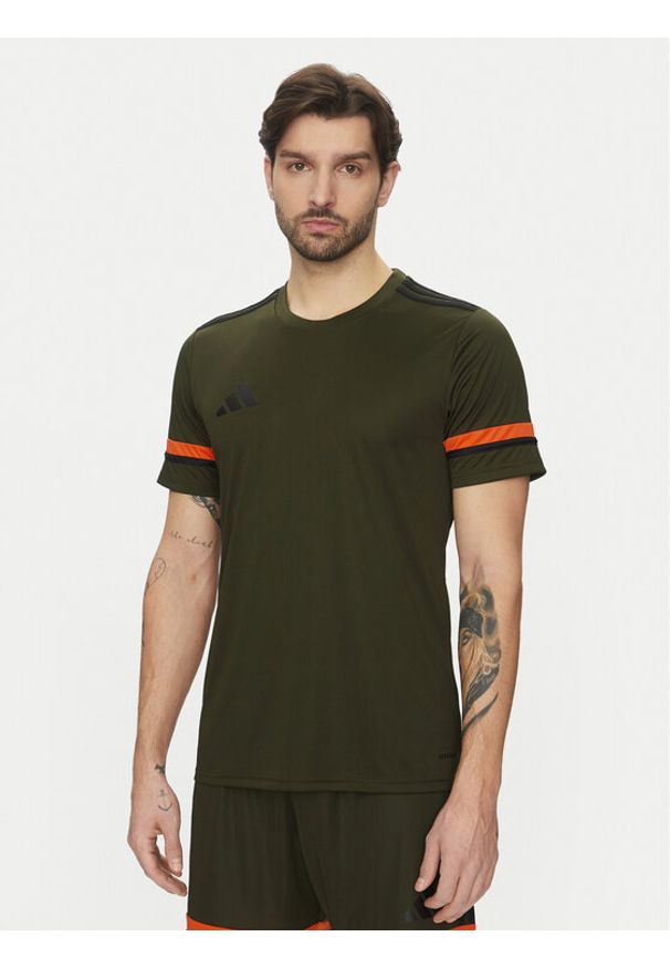 Adidas - adidas Koszulka techniczna Squadra 25 Jersey JN7858 Zielony Slim Fit. Kolor: zielony. Materiał: syntetyk