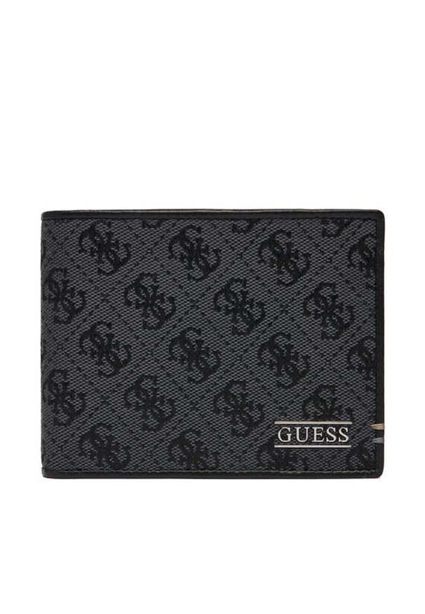 Guess Portfel SMBOLJ LEA20 Czarny. Kolor: czarny. Materiał: materiał