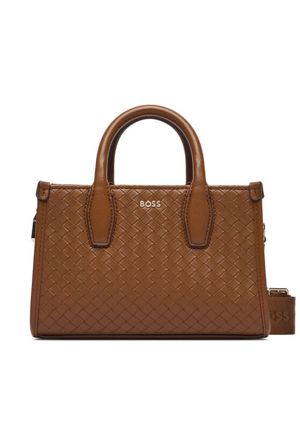 BOSS Torebka Sandy Sm 50557998 Brązowy. Kolor: brązowy. Materiał: skórzane