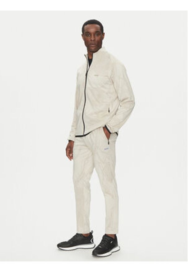 BOSS Spodnie dresowe Hicon Desert Active 50537761 Beżowy Slim Fit. Kolor: beżowy. Materiał: syntetyk