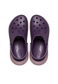 Crocs Klapki Classic Crush Clog 207521 Fioletowy. Kolor: fioletowy