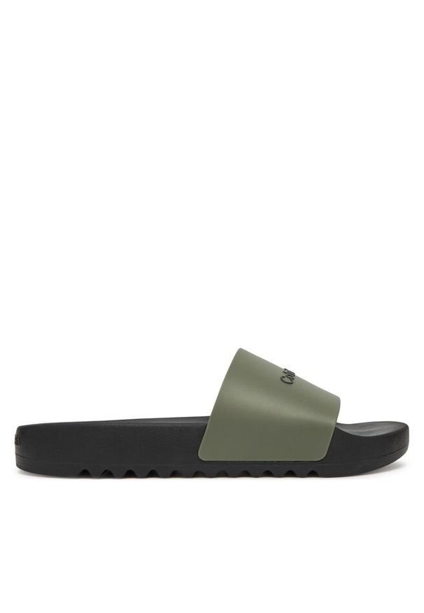 Klapki Calvin Klein. Kolor: zielony