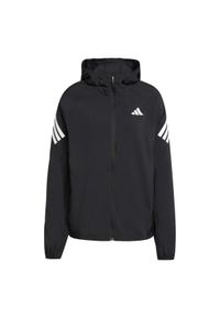 Adidas - Damska kurtka z kapturem adidas Adi365 3S. Typ kołnierza: kaptur. Kolor: czarny. Sport: bieganie #1