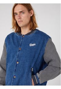 Wrangler Kurtka bomber Baseball W48272Z90 112331618 Niebieski Regular Fit. Kolor: niebieski. Materiał: bawełna #5