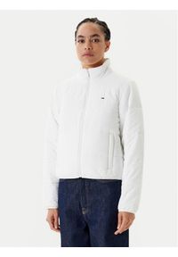 Tommy Jeans Kurtka przejściowa DW0DW20958 Biały Regular Fit. Kolor: biały. Materiał: syntetyk
