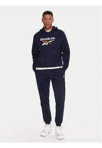 Reebok Bluza RK25151CCM Granatowy Regular Fit. Kolor: niebieski. Materiał: bawełna #3