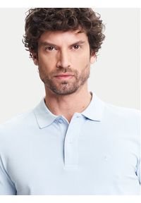 Pierre Cardin Polo C5 21354.2110 Błękitny Regular Fit. Typ kołnierza: polo. Kolor: niebieski. Materiał: bawełna #4