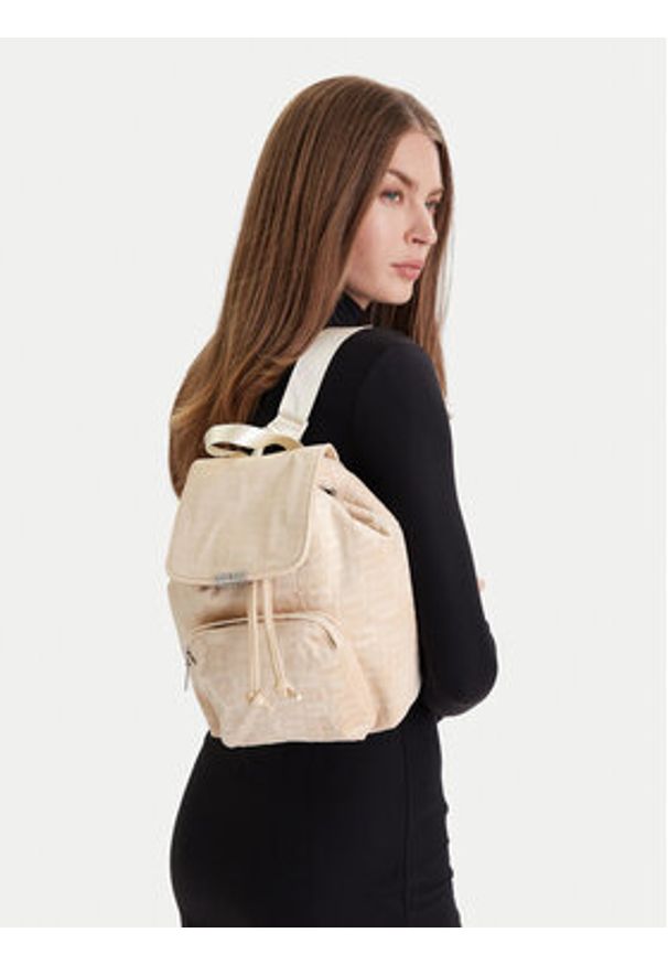 Guess Plecak V5BZ11 WF800 Beżowy. Kolor: beżowy. Materiał: materiał