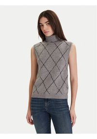 ViCOLO Golf 77069F Szary Regular Fit. Typ kołnierza: golf. Kolor: szary. Materiał: wełna #1