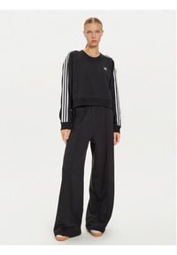 Adidas - adidas Bluza 3-Stripes IR5522 Czarny Loose Fit. Kolor: czarny. Materiał: bawełna #3