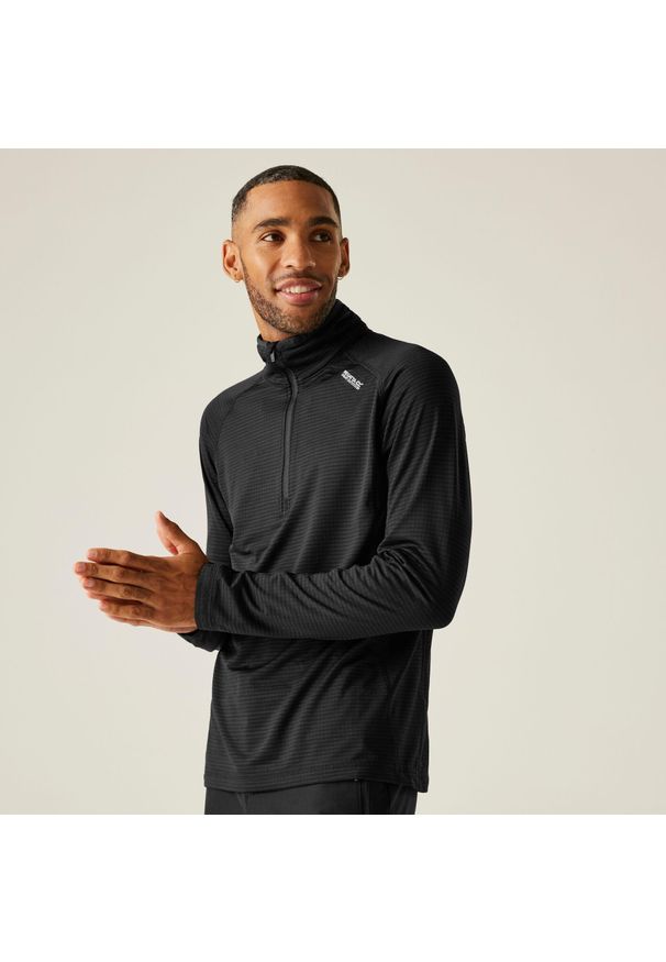 Regatta - Polar turystyczny męski Yonder II. Kolor: czarny, zielony, brązowy, wielokolorowy. Materiał: polar. Sport: turystyka piesza