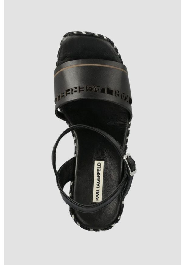 Karl Lagerfeld - KARL LAGERFELD Czarne sandały Gable, Rozmiar 39. Kolor: czarny