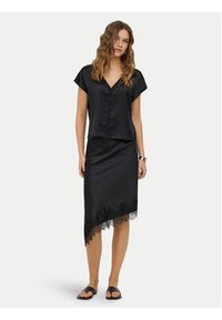 only - ONLY Spódnica midi Faraya 15380116 Czarny Regular Fit. Kolor: czarny. Materiał: syntetyk #7