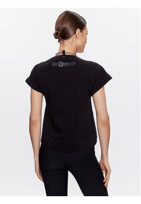 Babylon T-Shirt S_ER0571 Czarny Slim Fit. Kolor: czarny. Materiał: bawełna