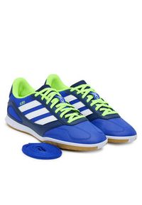 Adidas - adidas Buty do piłki nożnej Super Sala Competition 3 JR5398 Granatowy. Kolor: niebieski. Materiał: materiał