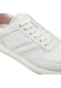 Calvin Klein Sneakersy Runner Lace Up Saff Mono HW0HW02102 Biały. Kolor: biały. Materiał: skóra #5