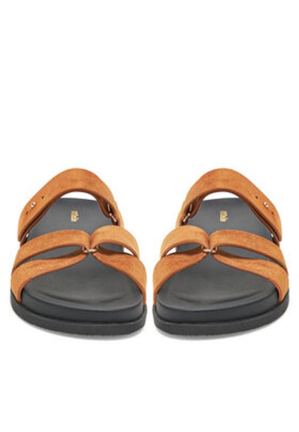 DeeZee Klapki HY59053-3 Brązowy. Kolor: brązowy. Materiał: materiał