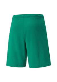 Spodenki piłkarskie dla dzieci Puma teamRISE Short Jr. Kolor: zielony, biały, wielokolorowy. Styl: sportowy