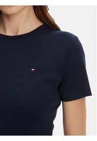 TOMMY HILFIGER - Tommy Hilfiger Sukienka codzienna New Cody WW0WW42721 Granatowy Slim Fit. Okazja: na co dzień. Kolor: niebieski. Materiał: bawełna. Typ sukienki: proste. Styl: casual #4
