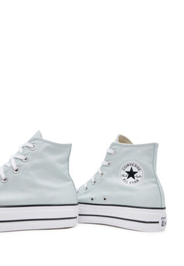 Converse Trampki Chuck Taylor All Star Lift Platform A11873C Błękitny. Kolor: niebieski. Materiał: materiał. Obcas: na platformie